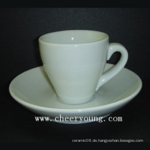 Porzellan Espresso Kaffeetasse und Untertasse (CY-P570)